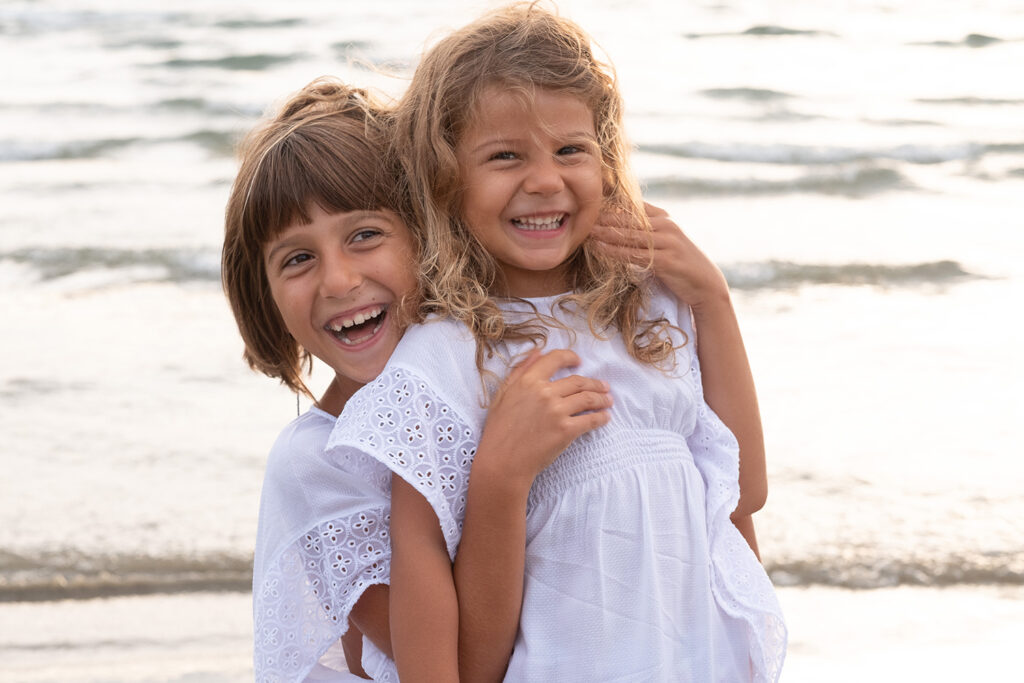 servizio fotografico di famiglia al mare