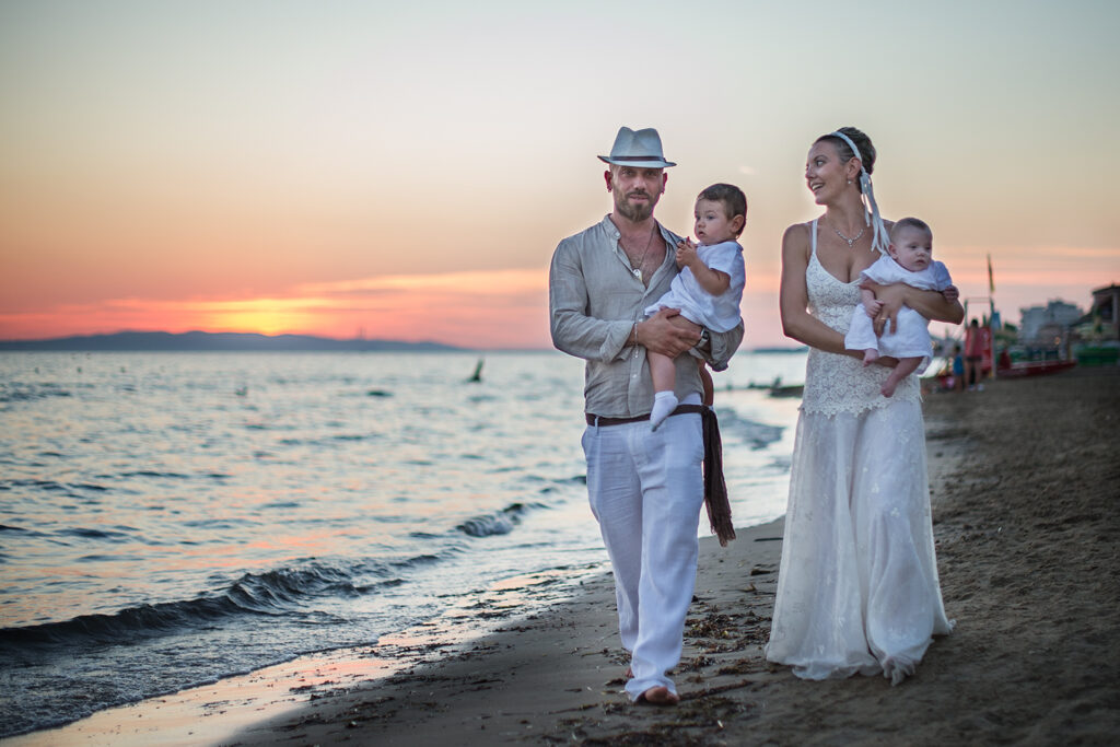sunset wedding